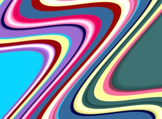 Wavy abstract colorful lines, abstract background