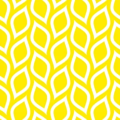 Tapeten Zitronen Abstrakte Retro nahtlose Muster Zitronen diagonal groß