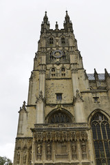 Fototapeta na wymiar Teilaußenansicht, Kathedrale von Canterbury, Canterbury, Kent, England, Großbritannien, Europa