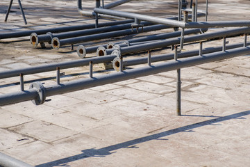 Old water pump in a fountain equipment