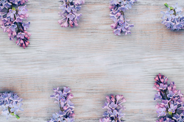 Fototapeta premium LIlac background in rustic style
