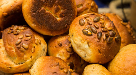 Whole Wheat brown bread rolls at Spring Festival picnic event