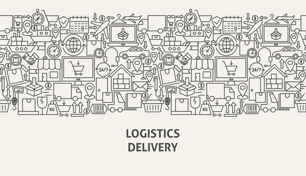 Logistics Delivery Banner Concept