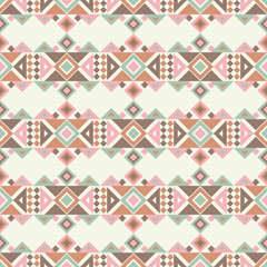 Ethnic boho seamless pattern. Traditional ornament. Geometric background. Tribal pattern. Folk motif. Textile rapport.