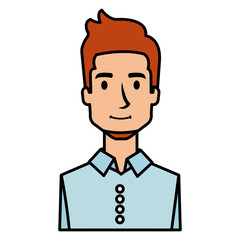 businessman avatar character icon vector illustration design