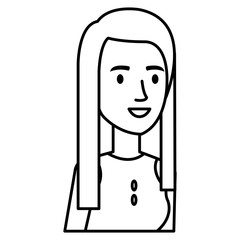 businesswoman avatar character icon vector illustration design