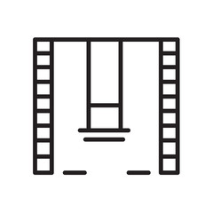 Swings icon isolated on white background