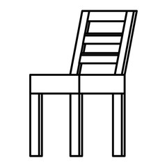 wooden chair isolated icon vector illustration design