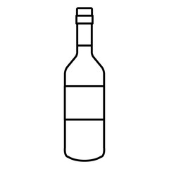 wine bottle drink icon vector illustration design