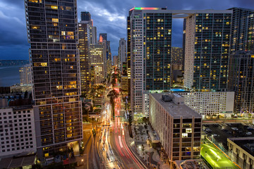 Fototapeta na wymiar Cityscape of Miami DownTown, Florida, USA..