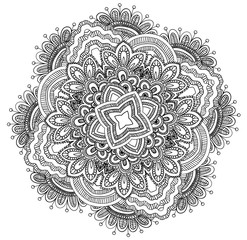 Round ornamental mandala.