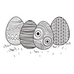 happy easter eggs paint