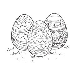 happy easter eggs paint