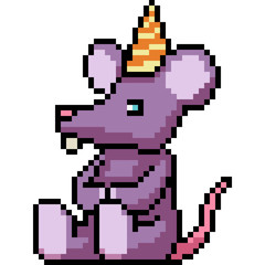 Fototapeta premium vector pixel art mouse