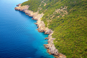 beautiful view from above on the Cote d'azur