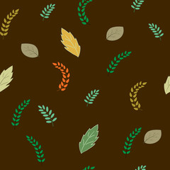 Leaf seamless pattern