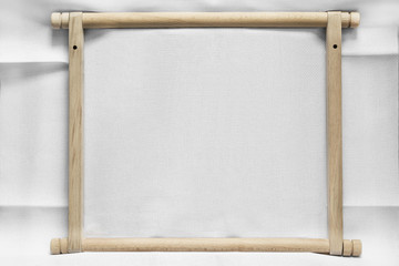 Canvas on wooden frame