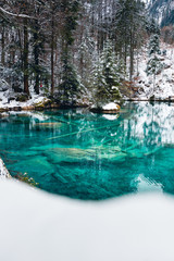 Winter am Blausee, Kandersteg, Berner Oberland