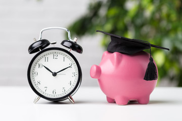 Piggy Bank With Graduation Cap