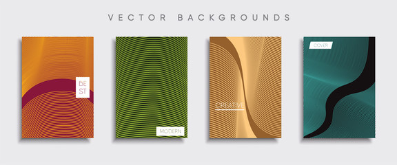 Vector cover designs. Future Poster template. Smartphone modern background set.