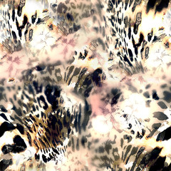 leopard  texture ,fabric print seamless