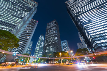 Fototapeta na wymiar 東京夜景・新宿高層ビル街