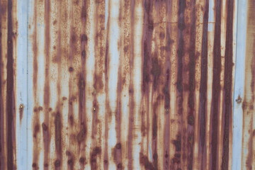 さびたトタンの壁 - metal rust background