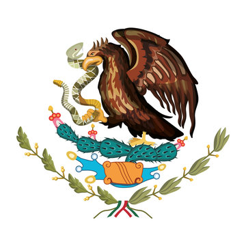 emblem of the mexican flag