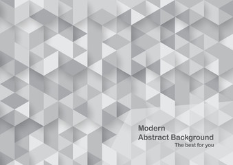 Modern abstract background in polygon shape. Template design in blue and white tone for business presentation, cover, brochure, packaging and web banner.