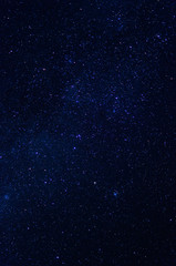 Blue starry sky