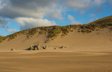 Fototapeta na wymiar Woolacombe Sand near Barnstaple, Devon, England