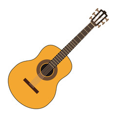 Fototapeta na wymiar acoustic guitar instrument icon