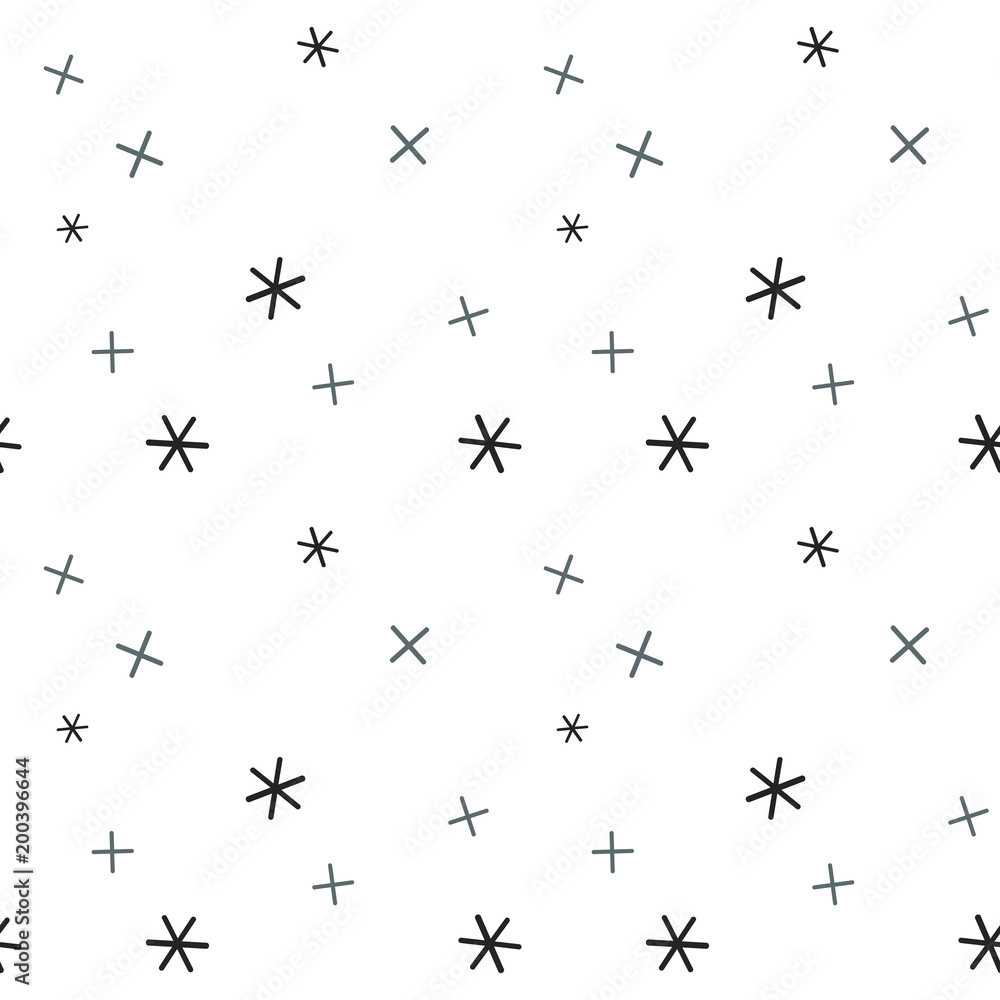 Poster math symbol pattern. mathematic geometric seamless . abstract background from plus, multiplication s