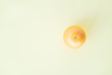 Flat lay Fresh orange isolated on white background