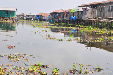 Lake village Ganvie on Lake Nokoué near Cotonou, Benin   © robnaw
