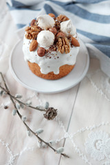 Easter cake on a plate