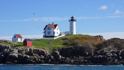 Fototapeta na wymiar Nubble Lighthouse Maine