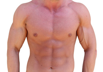 Fototapeta premium Fit muscular bodybuilder man