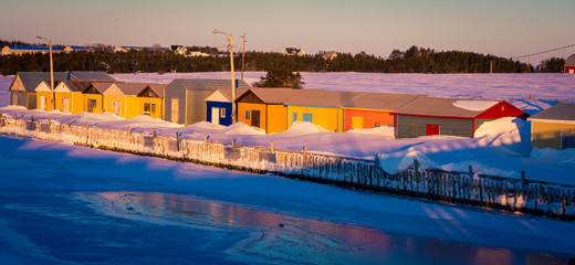 fishing huts in prince edward island