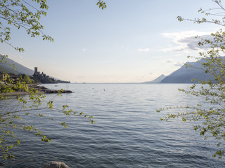Garda lake in springtime