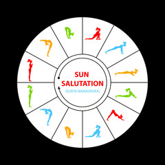 sun salutation yoga asana