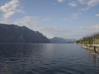 Garda lake in springtime