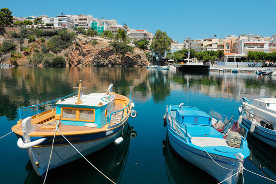 Port de pêche d'Agio Nicolaos en Crète