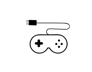Gaming pad line icon 