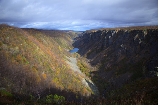 Sun shine for Ravine of Kevo Lapland