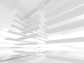 Abstract Modern White Architecture Background