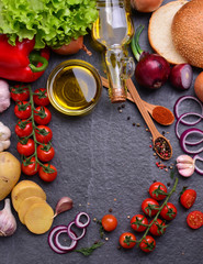 Natural spices with vegetables