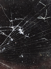 smartphone broken black screen crack texture background