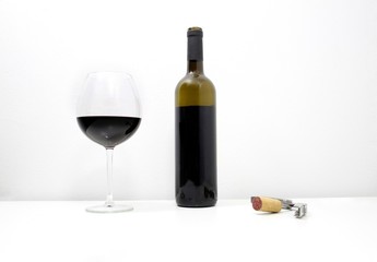 Bottiglia vino rosso 