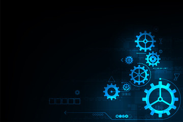 Vector abstract background technology gear concept.